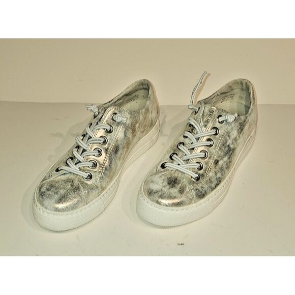 NEW Paul Green Bixby Suede Metallic Platform Sneaker Size UK 3 ( US 5.5) - Picture 3 of 9